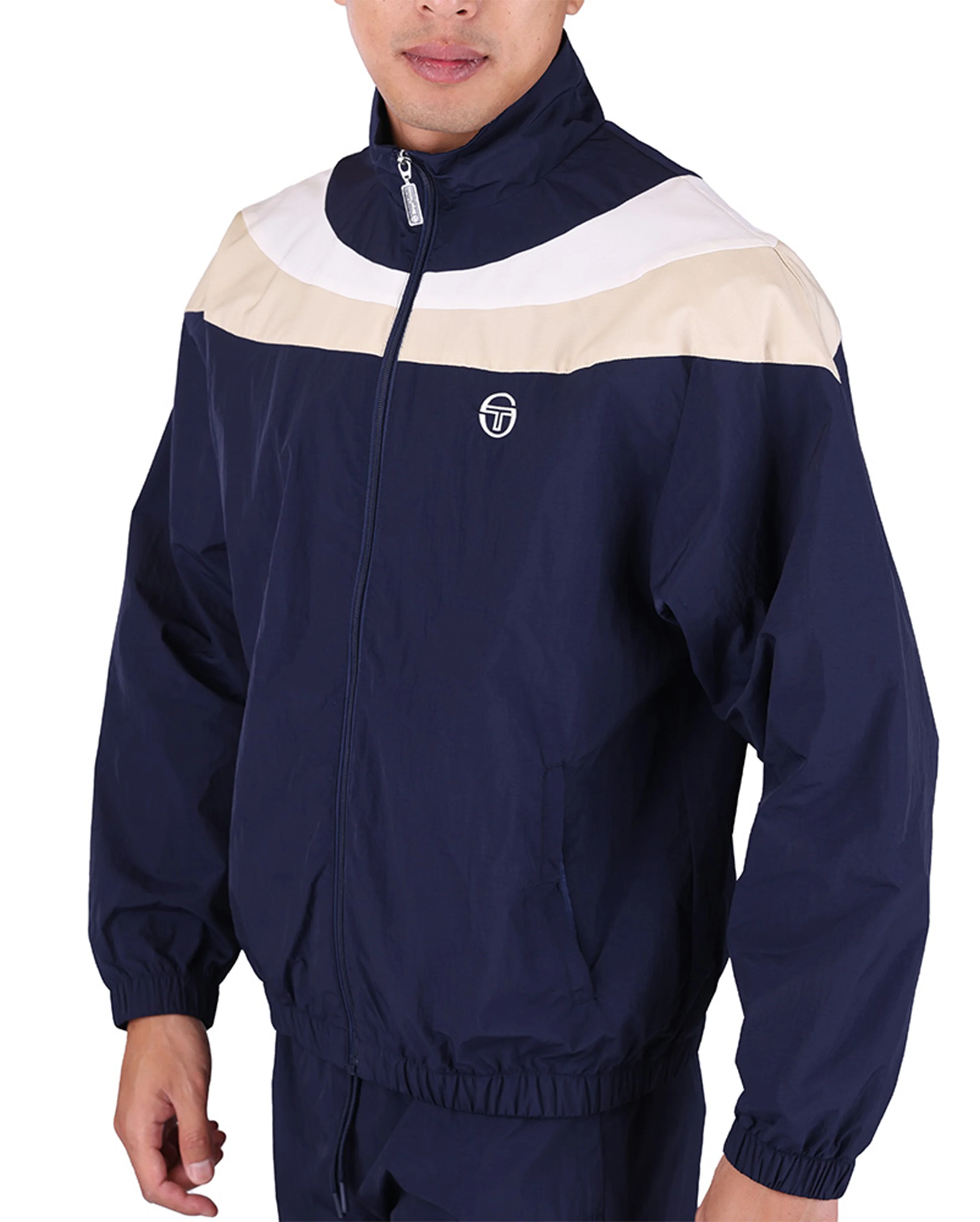 Fohn Wrinkled Track Jacket Navy GRD - Image 3