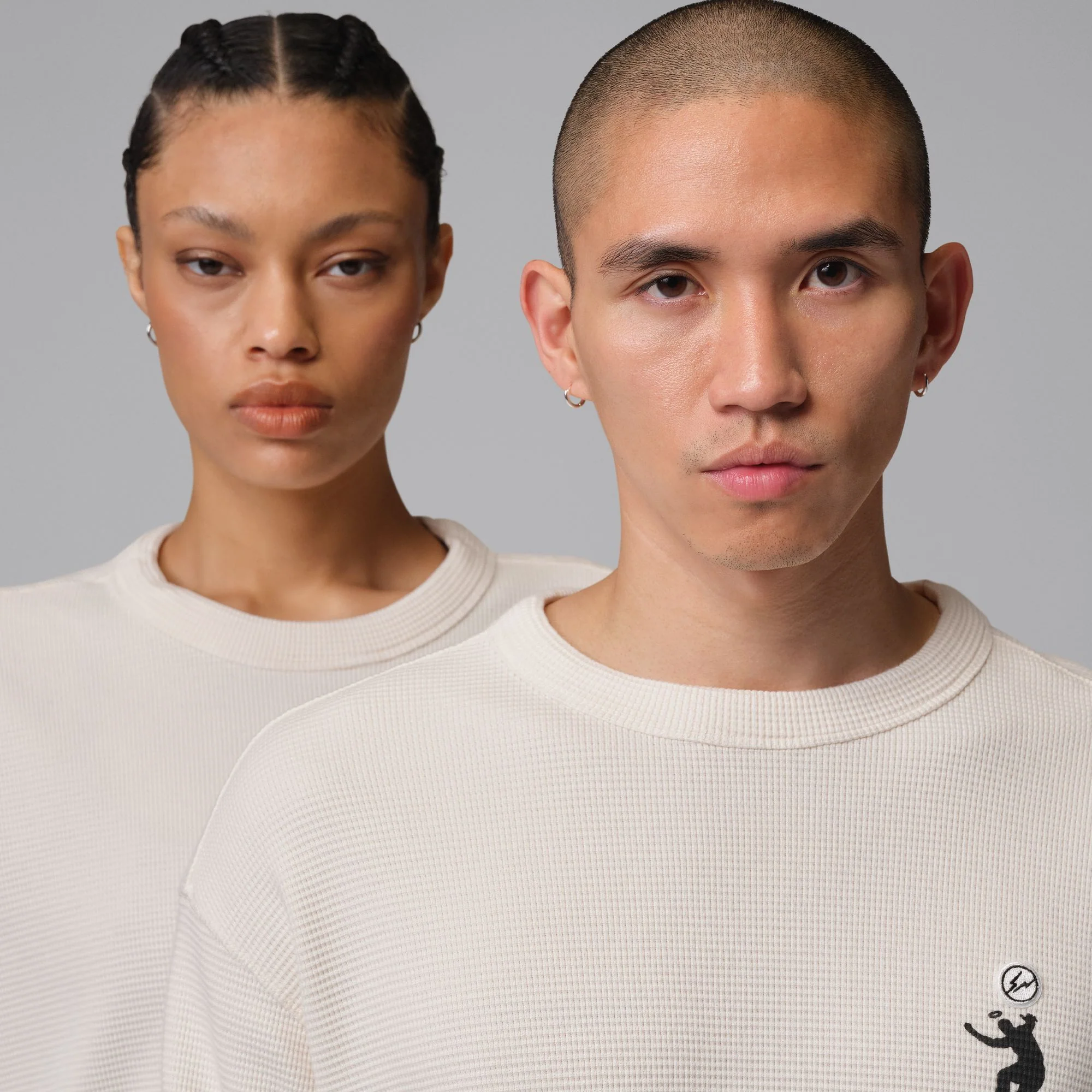 Jordan x Union x Fragment Long Sleeve Thermal Pale Ivory - Image 5